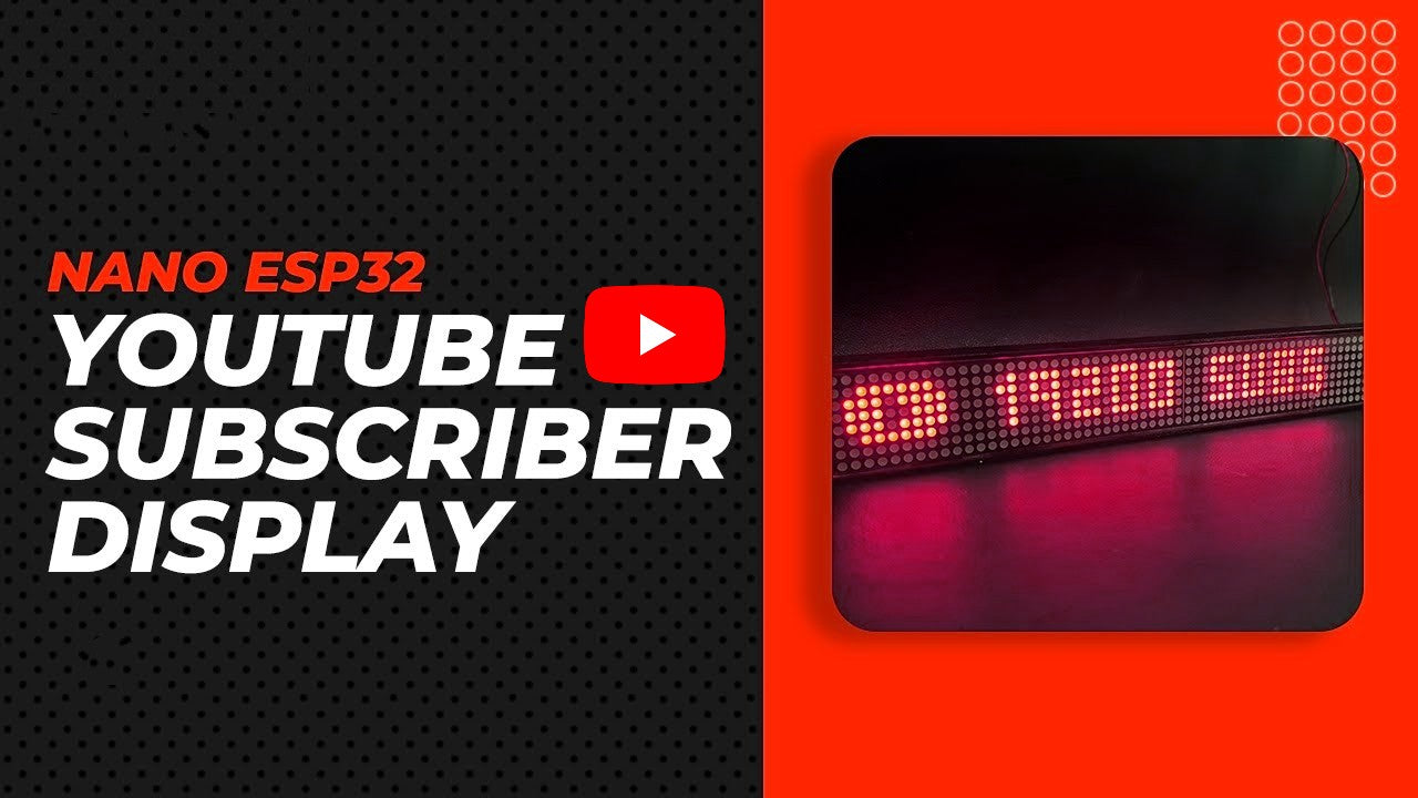 How To Make Arduino Nano ESP32 YouTube Subscriber Display