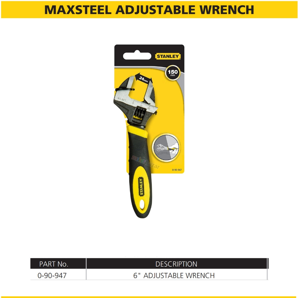 Stanley MaxSteel Adjustable Wrench