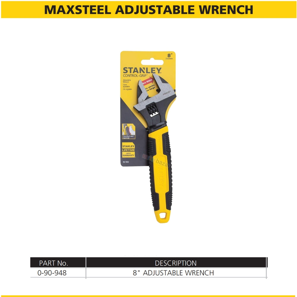 Stanley MaxSteel Adjustable Wrench