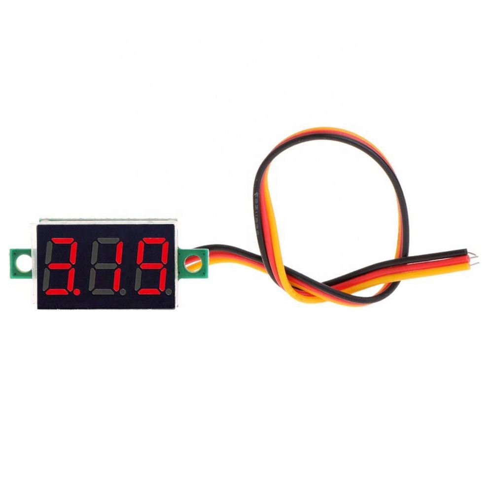 0.36in 30v 3-Wire 3-Digit DC Voltmeter Gauge Tester Module