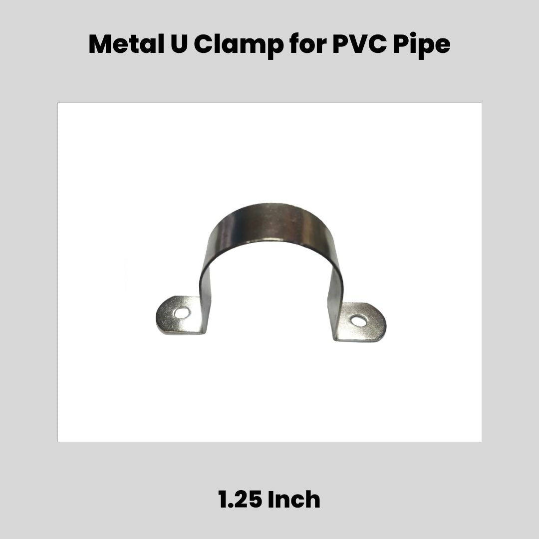 Metal U Clamp for PVC Pipe