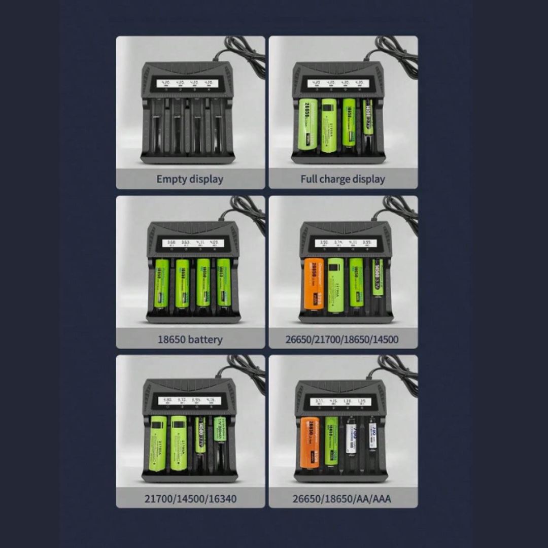 100V-240V Intelligent LCD Smart Battery Charger