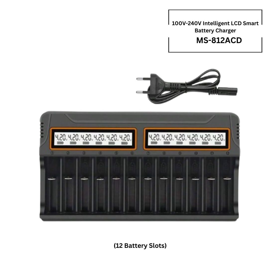 100V-240V Intelligent LCD Smart Battery Charger