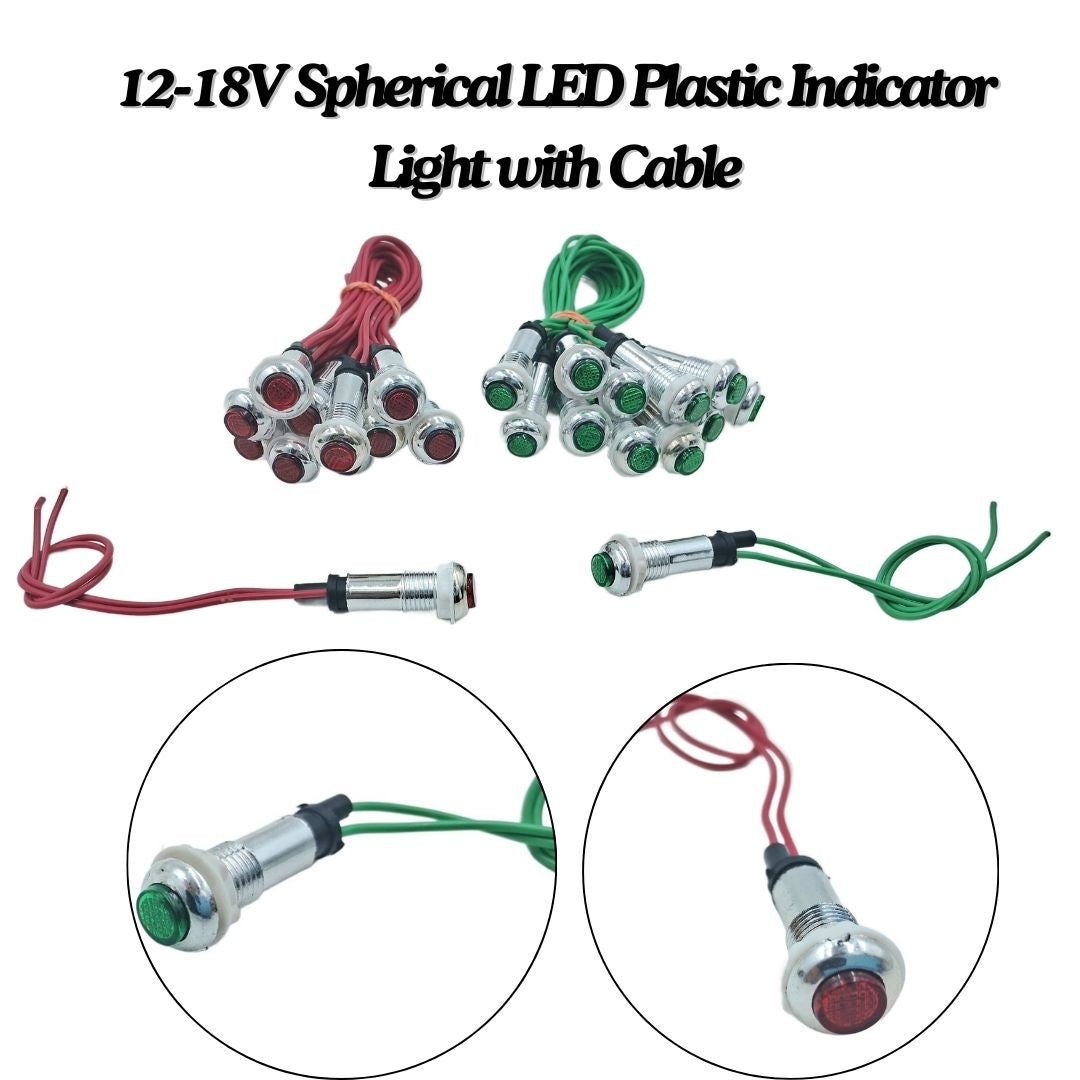 12-18V LED Indicator Light with Plastic Casing
