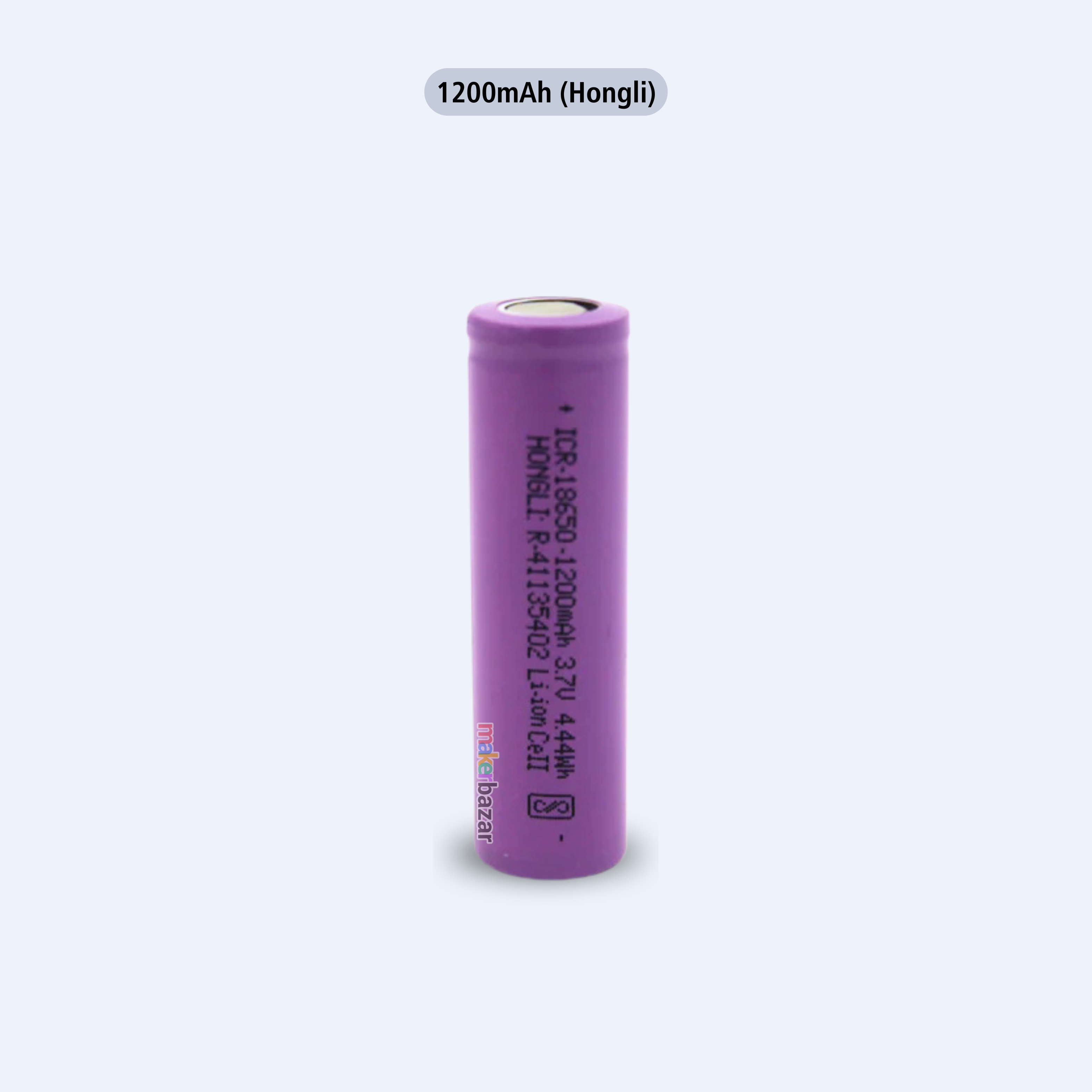 Hongli 18650 3.7V Lithium-Ion Rechargeable Battery 1C