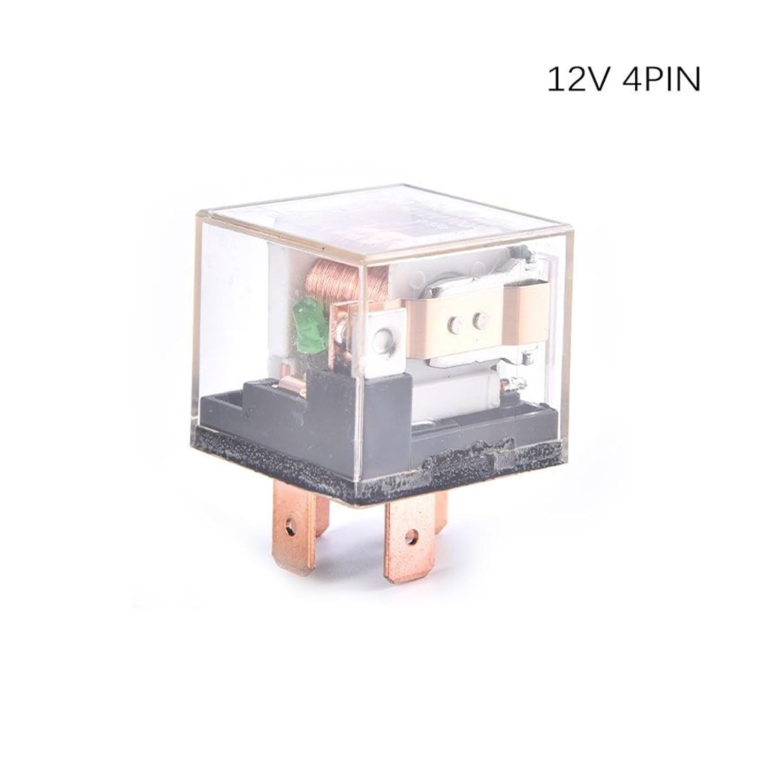 100A SPDT Waterproof Automotive Power Relay Transparent Shell