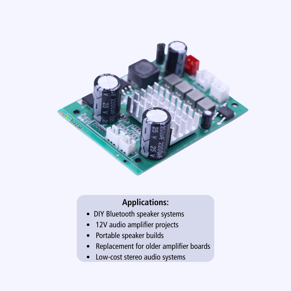 12V Class D Stereo Amplifier Board CS8676E 20W Plus 20W