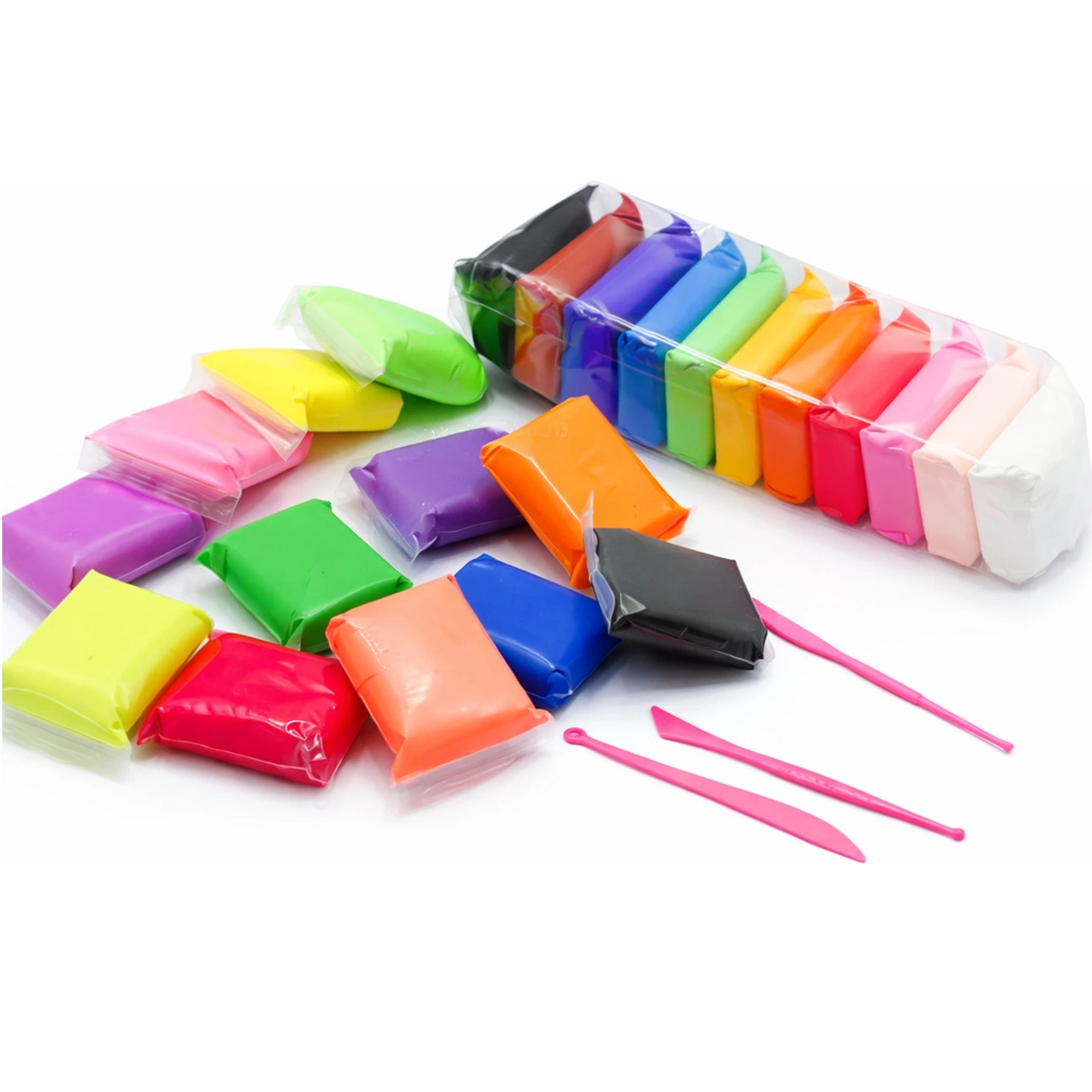 12pcs Foam-Soft Multicolor Air-Dry Super-Clay For Kids