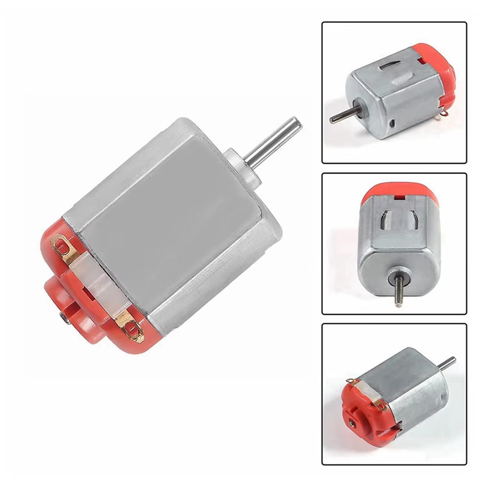 130 Micro DC Toy Motor - Small Single Shaft High RPM 3V-6V DIY (29x20x15mm)