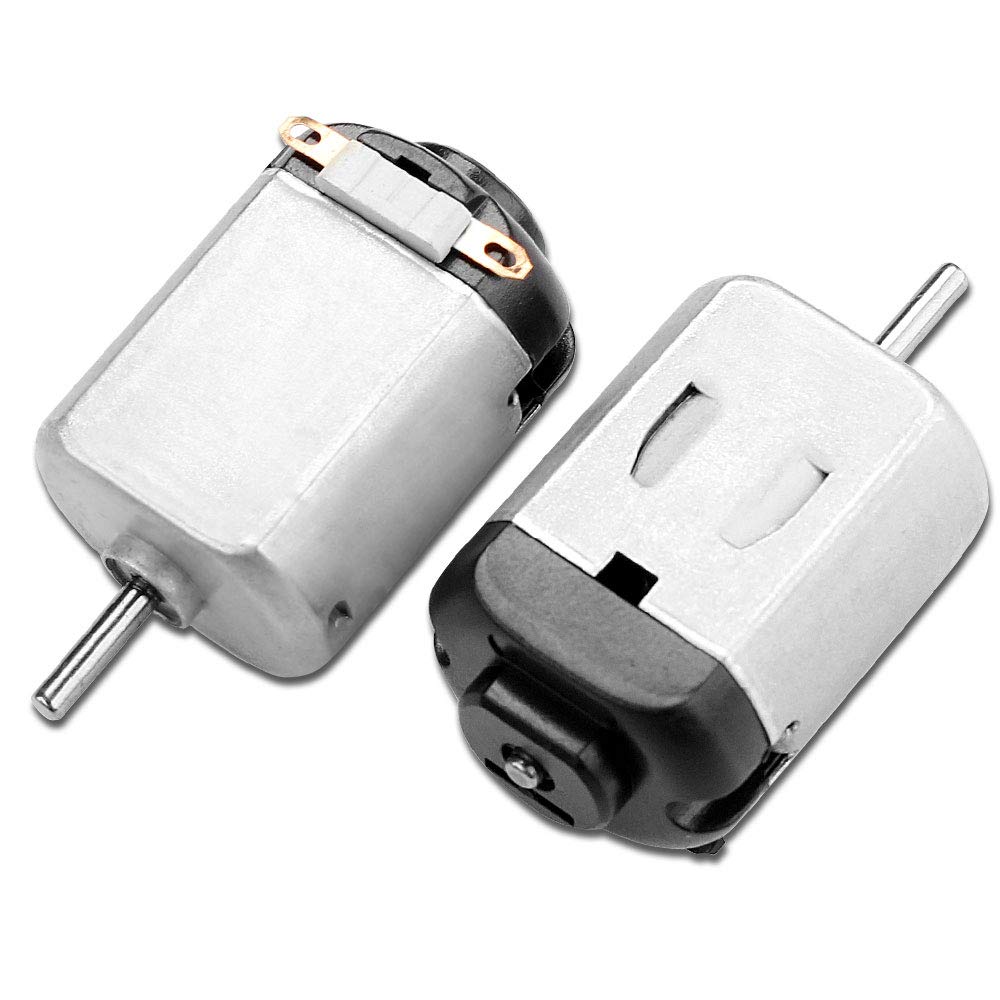 130 Micro DC Toy Motor - Small Single Shaft High RPM 3V-6V DIY (29x20x15mm)