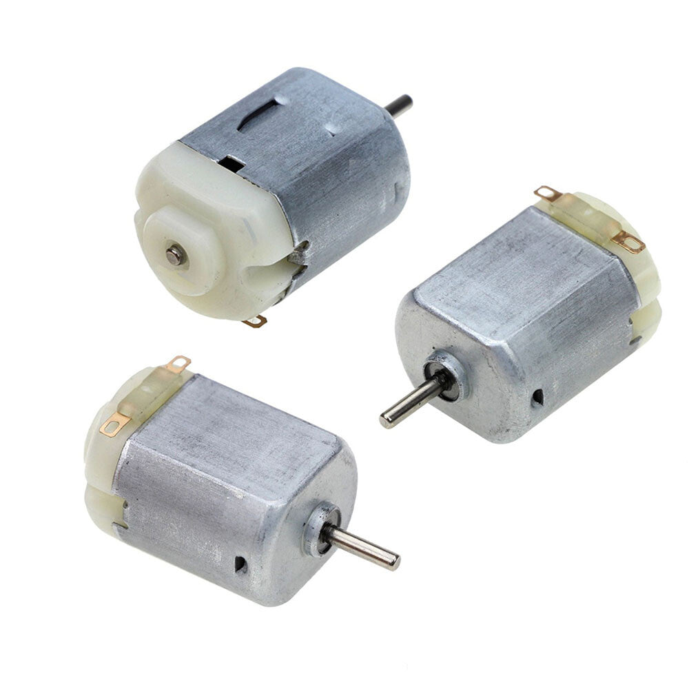 130 Micro DC Toy Motor - Small Single Shaft High RPM 3V-6V DIY (29x20x15mm)
