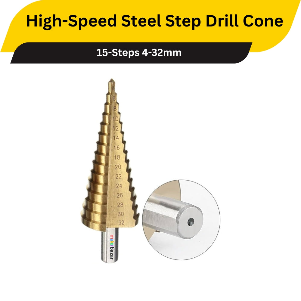 High-Speed Steel Step Drill Cone