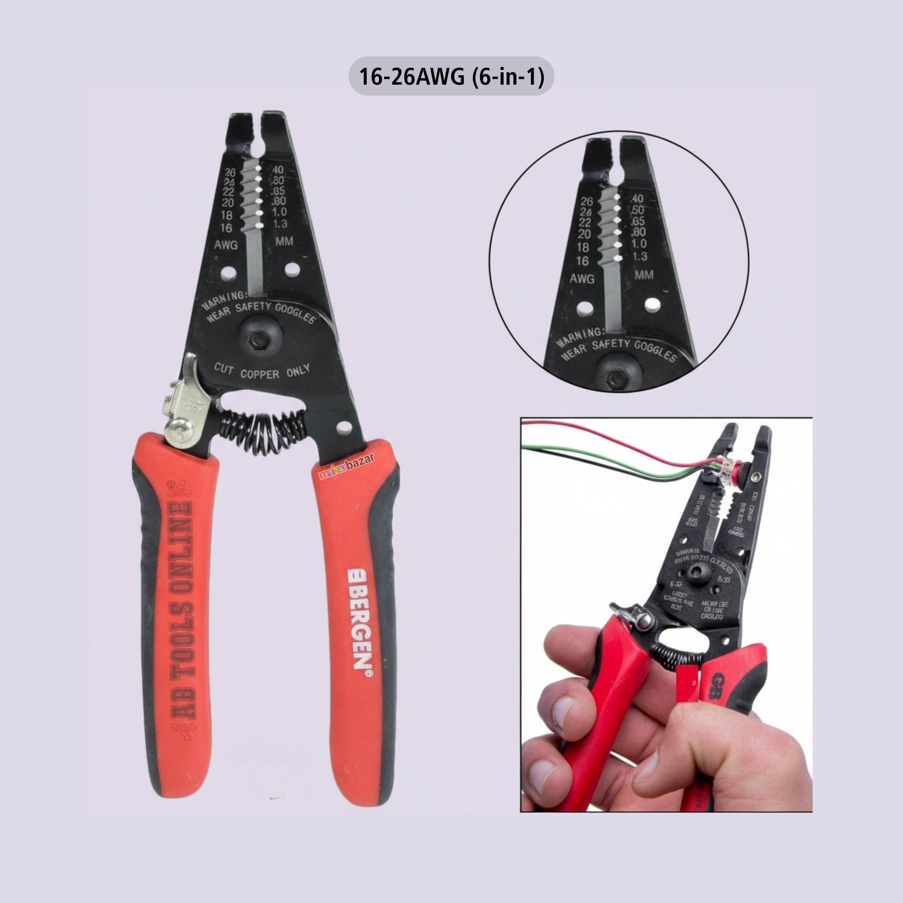 Multifunctional Wire Stripper Cable Cutter Crimping Tool