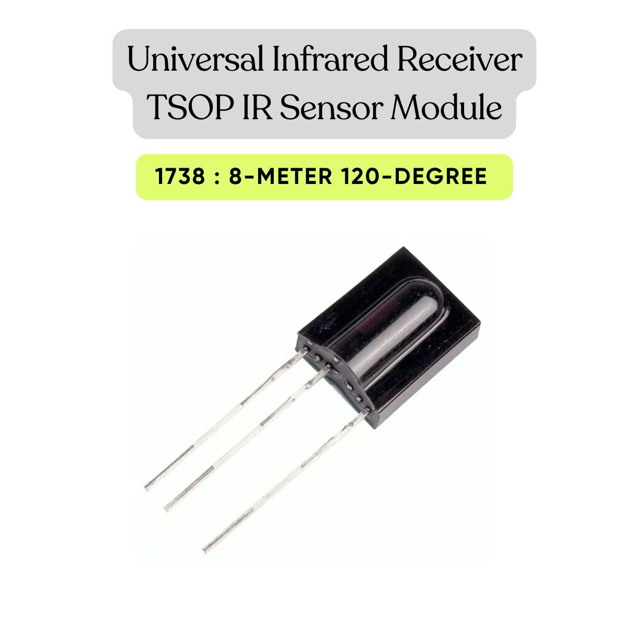 3-Pin TSOP 38KHz Infrared Receiver Diode IR Sensor