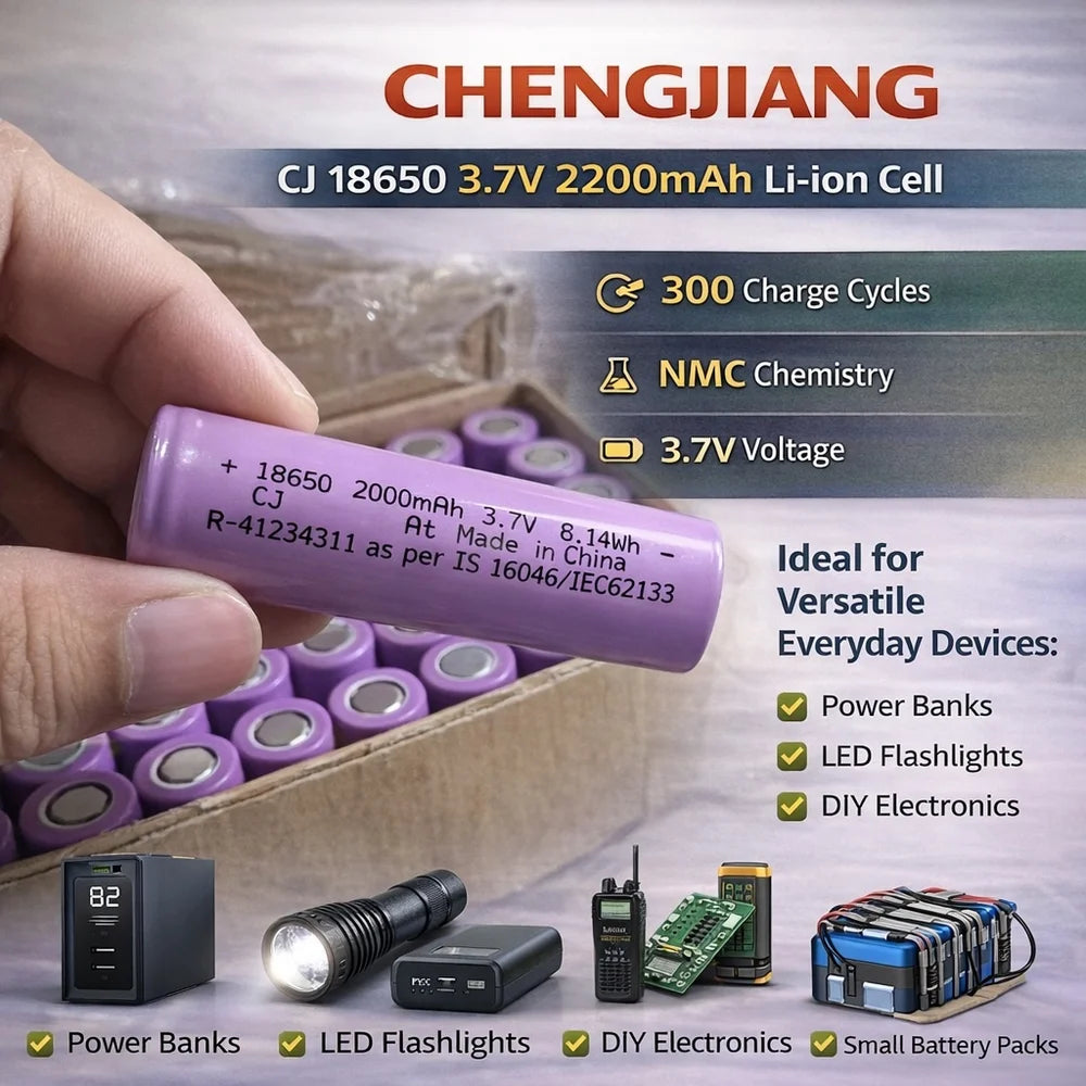 Chengjiang CJ 3.7V 18650 Li-Ion Rechargeable Battery