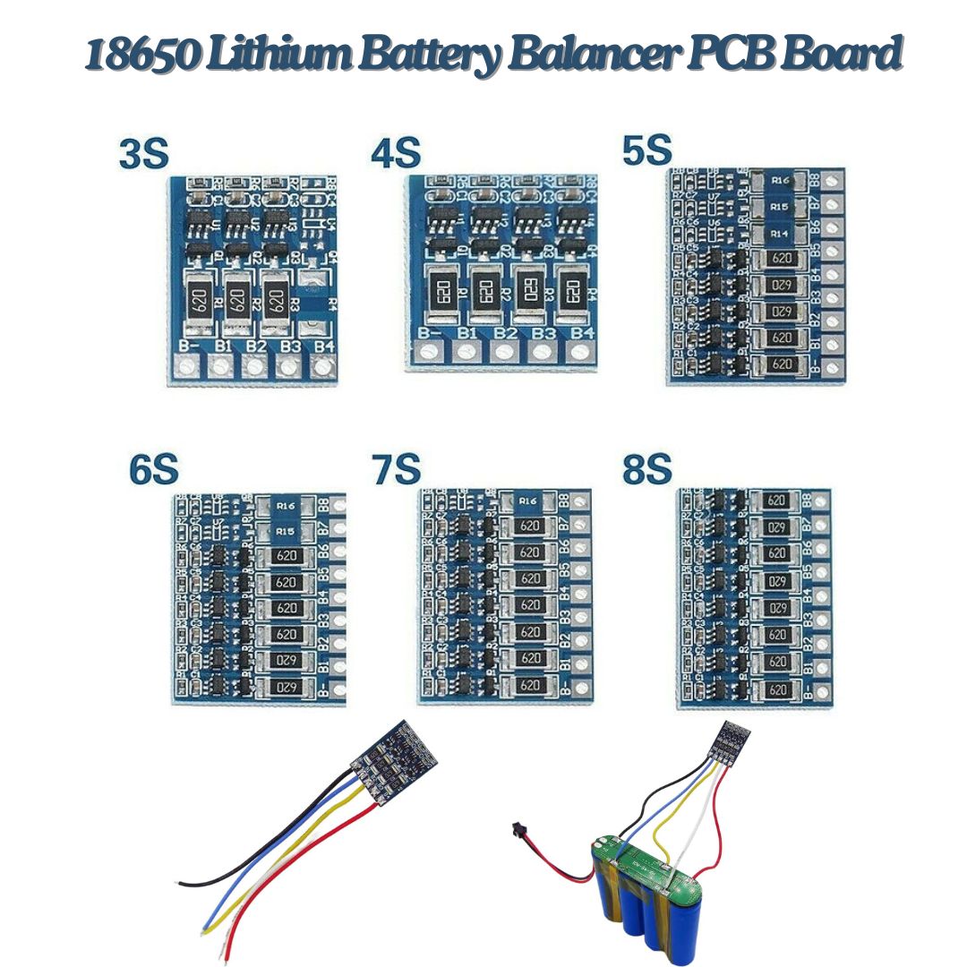 18650 Lithium Battery Equalization PCB Board