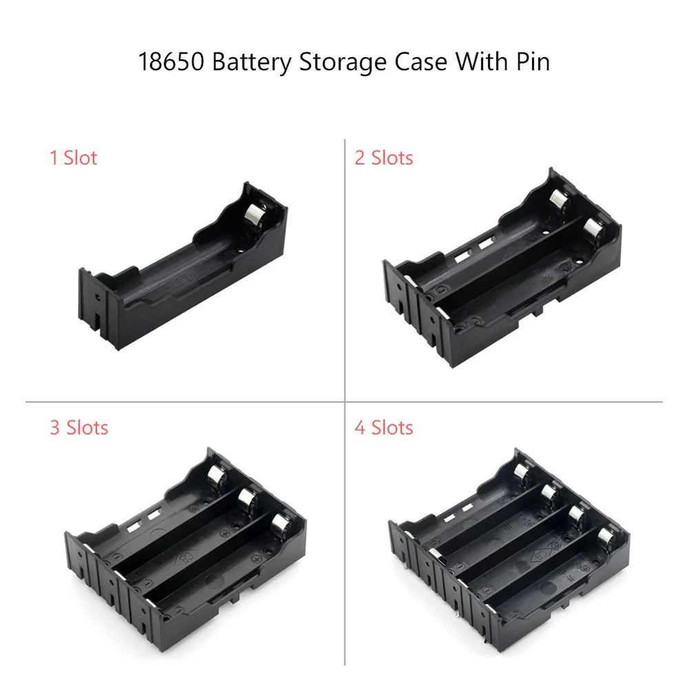 18650 Li-ion Battery Case Cell-Box PCB Mountable Holder
