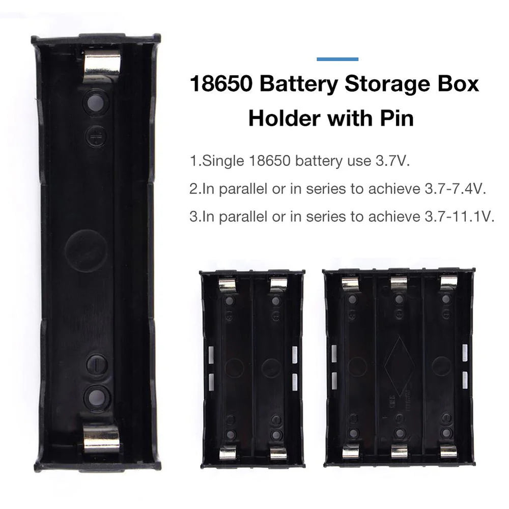 18650 Li-ion Battery Case Cell-Box PCB Mountable Holder