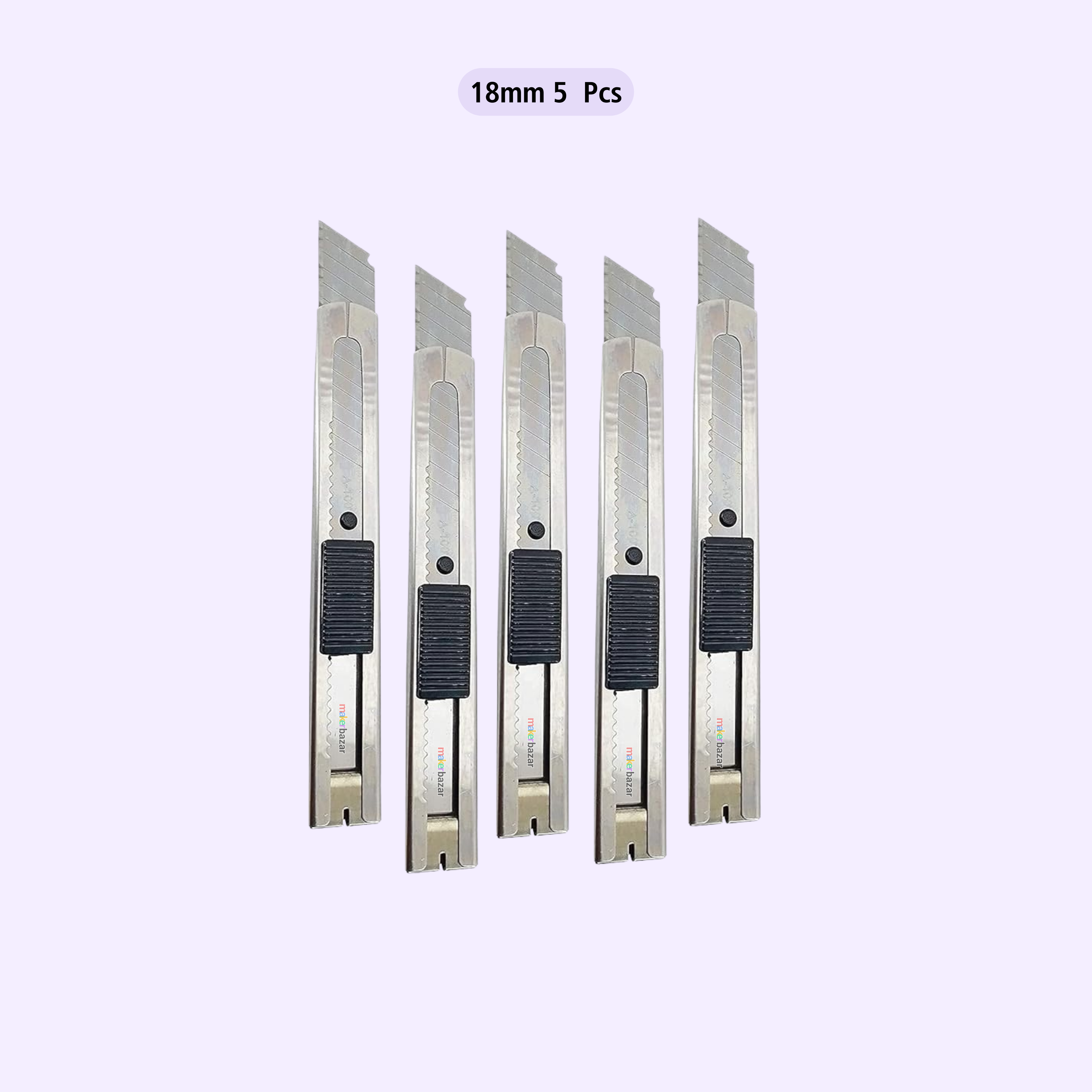 Metal Body Utility Knife – Heavy Duty Retractable Cutter