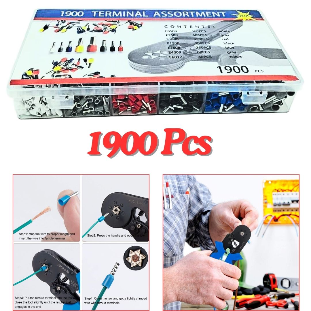 Wire Ferrule Kit Insulated Terminal Crimp Pin Connector Assorment Kit