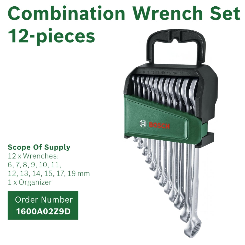 Bosch Universal Wrench Set Chrome Vanadium Combination Spanners