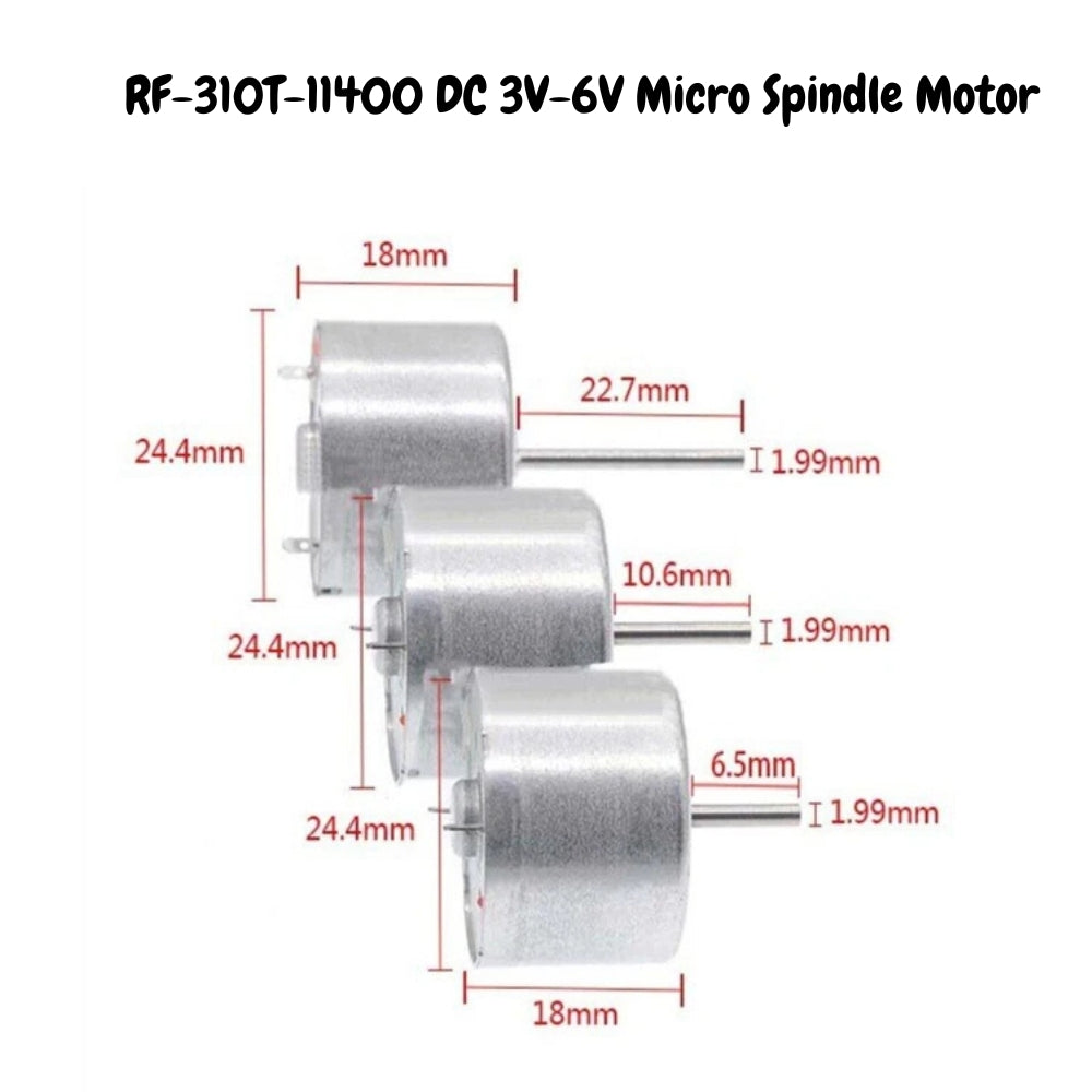 3V-12V DC Mini Flat Cylinder CD Motor