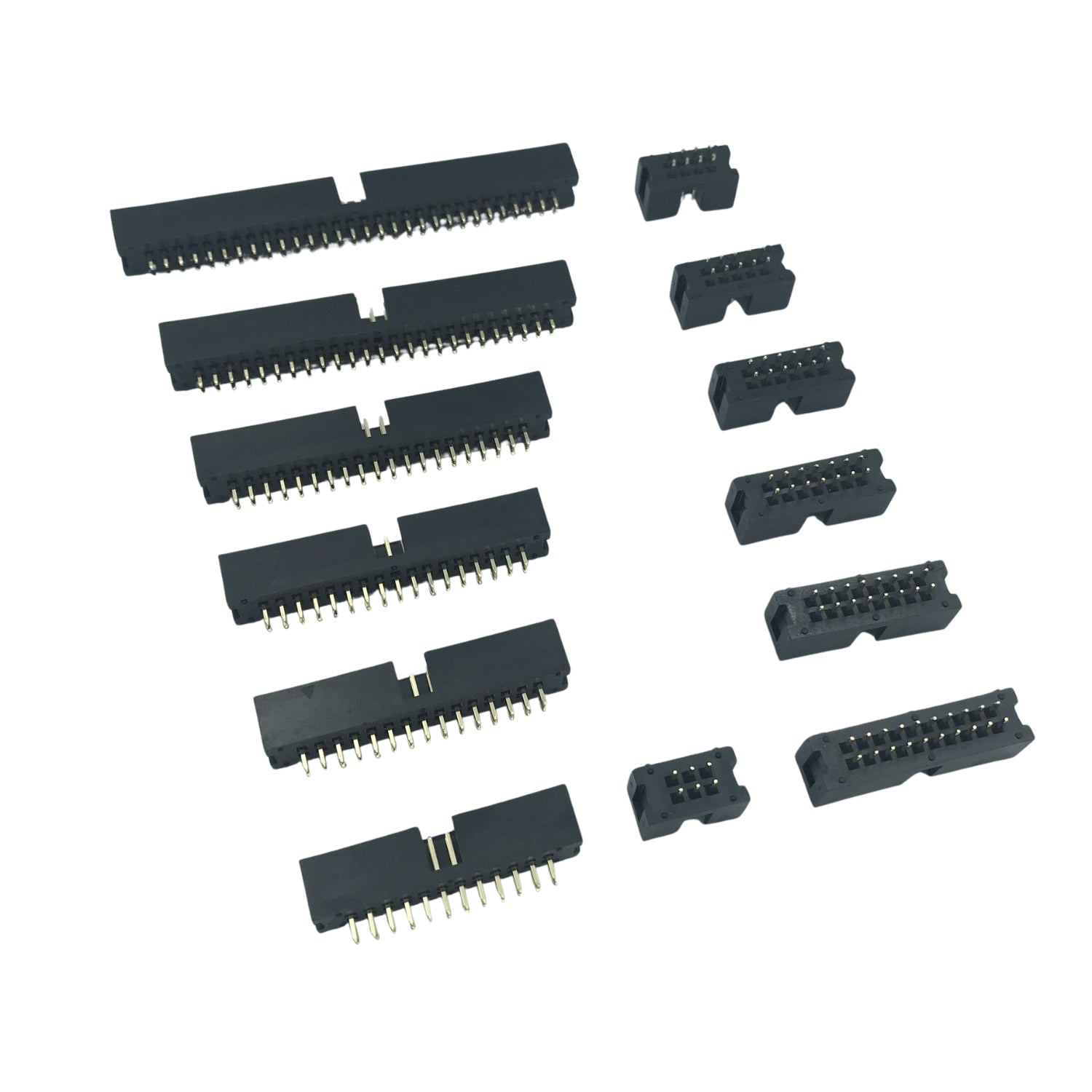 FRC IDC Shrouded Male Box Connector 2.54mm-Pitch Straight