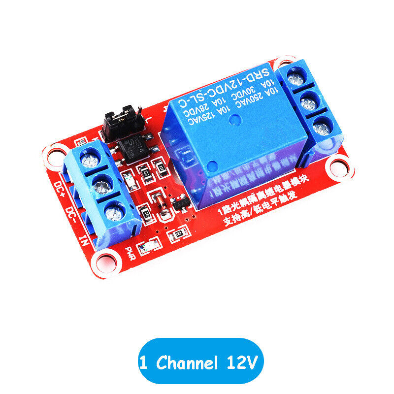 Red Relay Board Module with High/Low Level Trigger Optocoupler