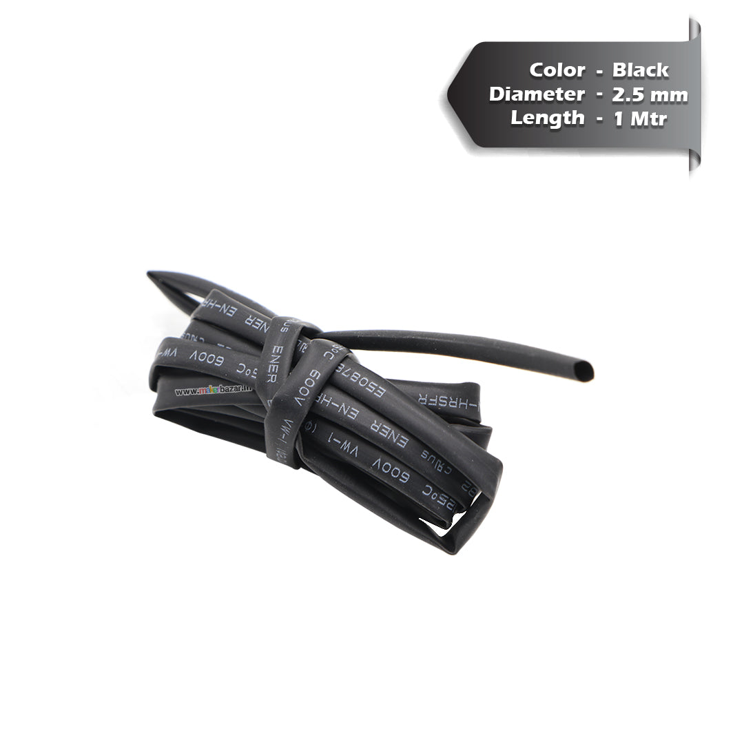 Black Heat Shrink Sleeve Tube For Wire Protection