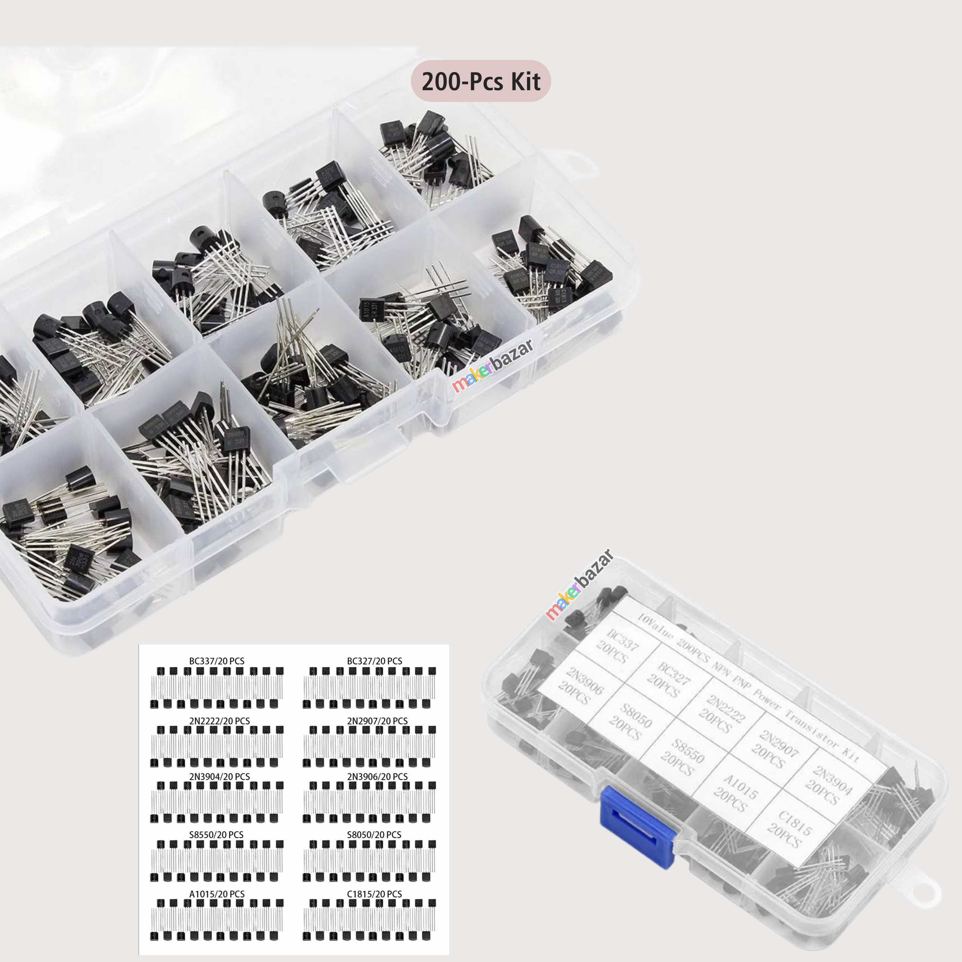 General Purpose PNP NPN Transistors Assortment Kit