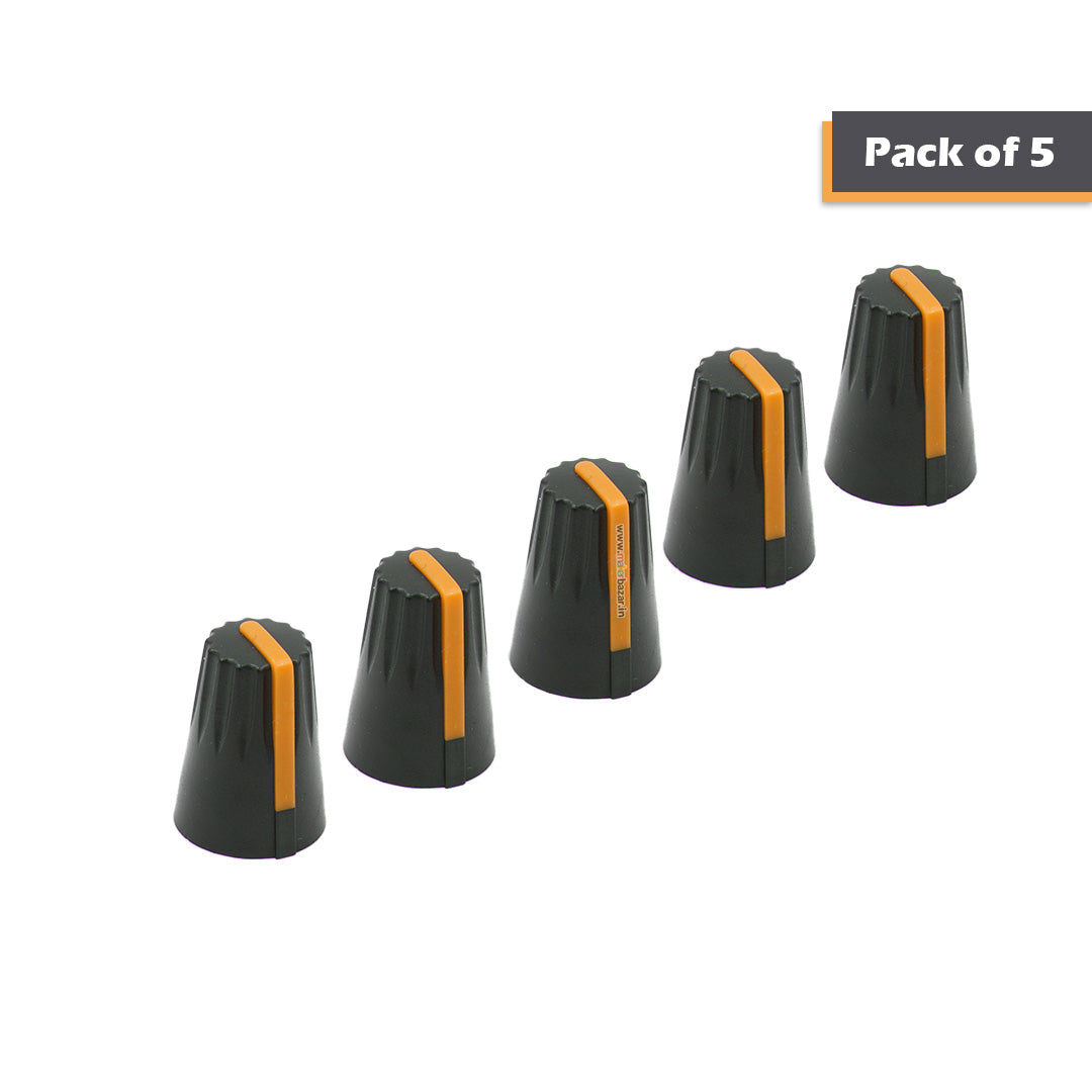 Knob-206 Plastic Potentiometer Knob 6mm With Buffer