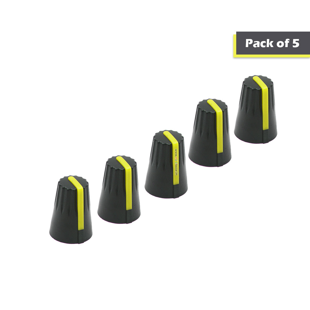 Knob-206 Plastic Potentiometer Knob 6mm With Buffer