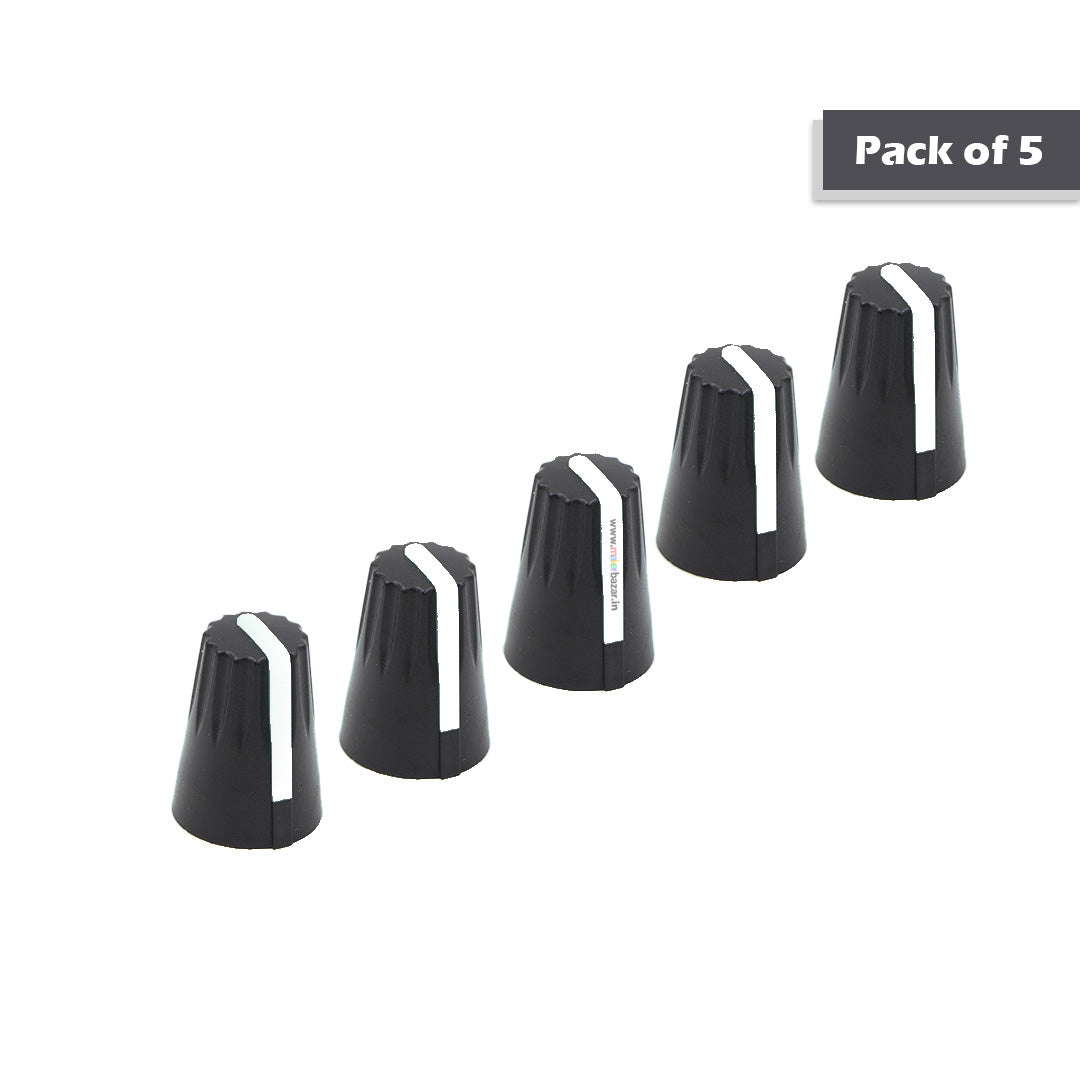 Knob-206 Plastic Potentiometer Knob 6mm With Buffer