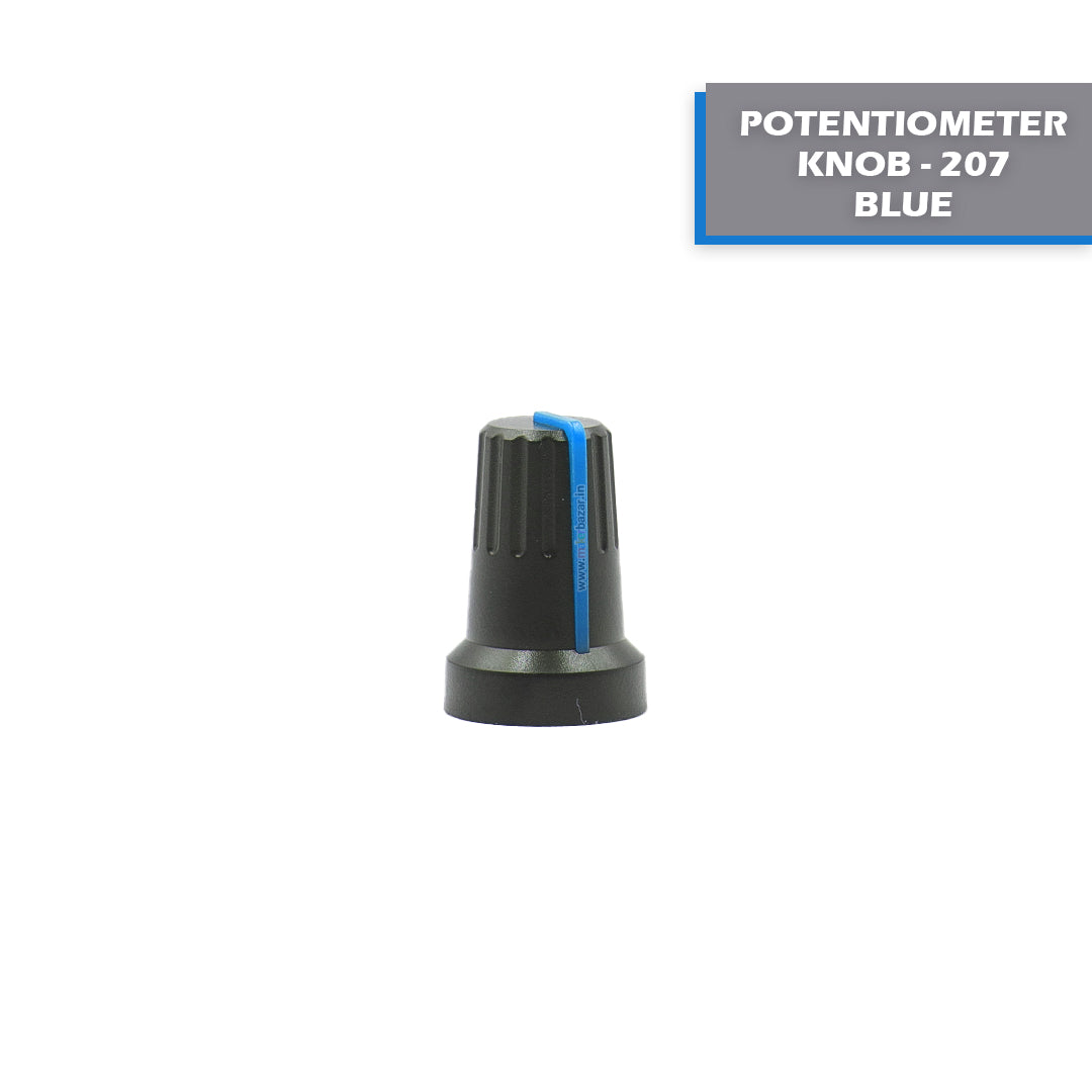 Knob-207 Plastic Potentiometer Knob 6mm With Buffer