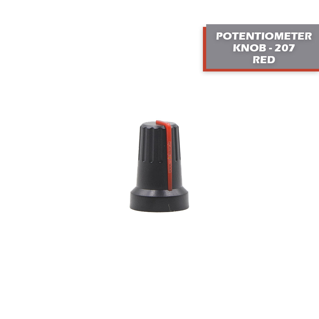 Knob-207 Plastic Potentiometer Knob 6mm With Buffer