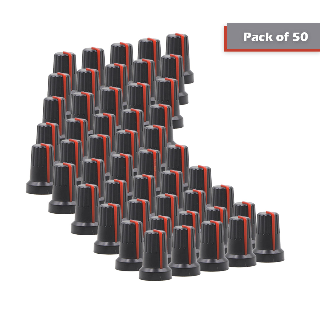 Knob-207 Plastic Potentiometer Knob 6mm With Buffer