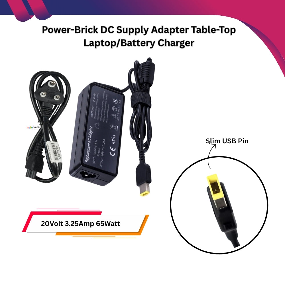 Generic: Power-Brick DC Supply Adapter Table-Top Laptop/Battery Charger