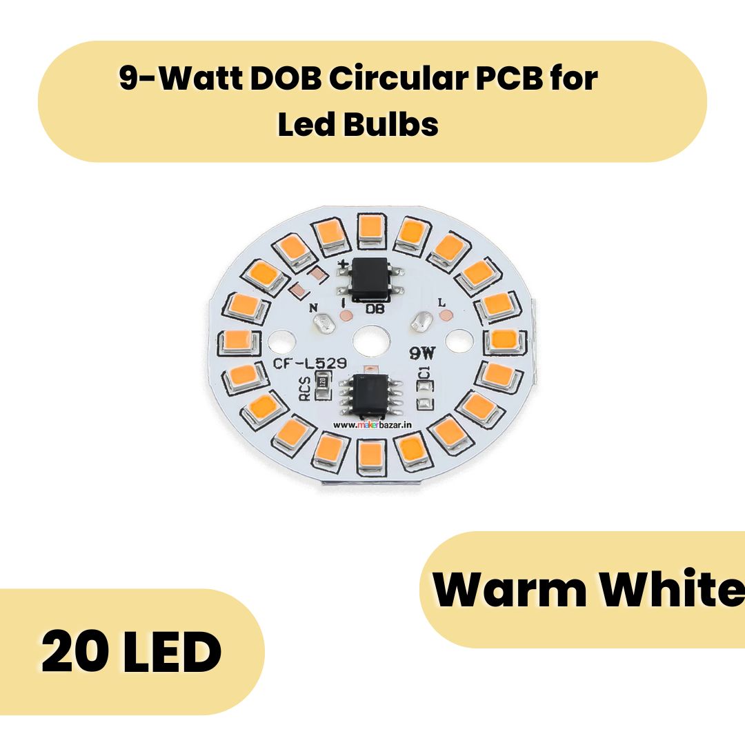38mm 9-Watt 20-LEDs AC DOB Led Circular PCB for Led Bulbs