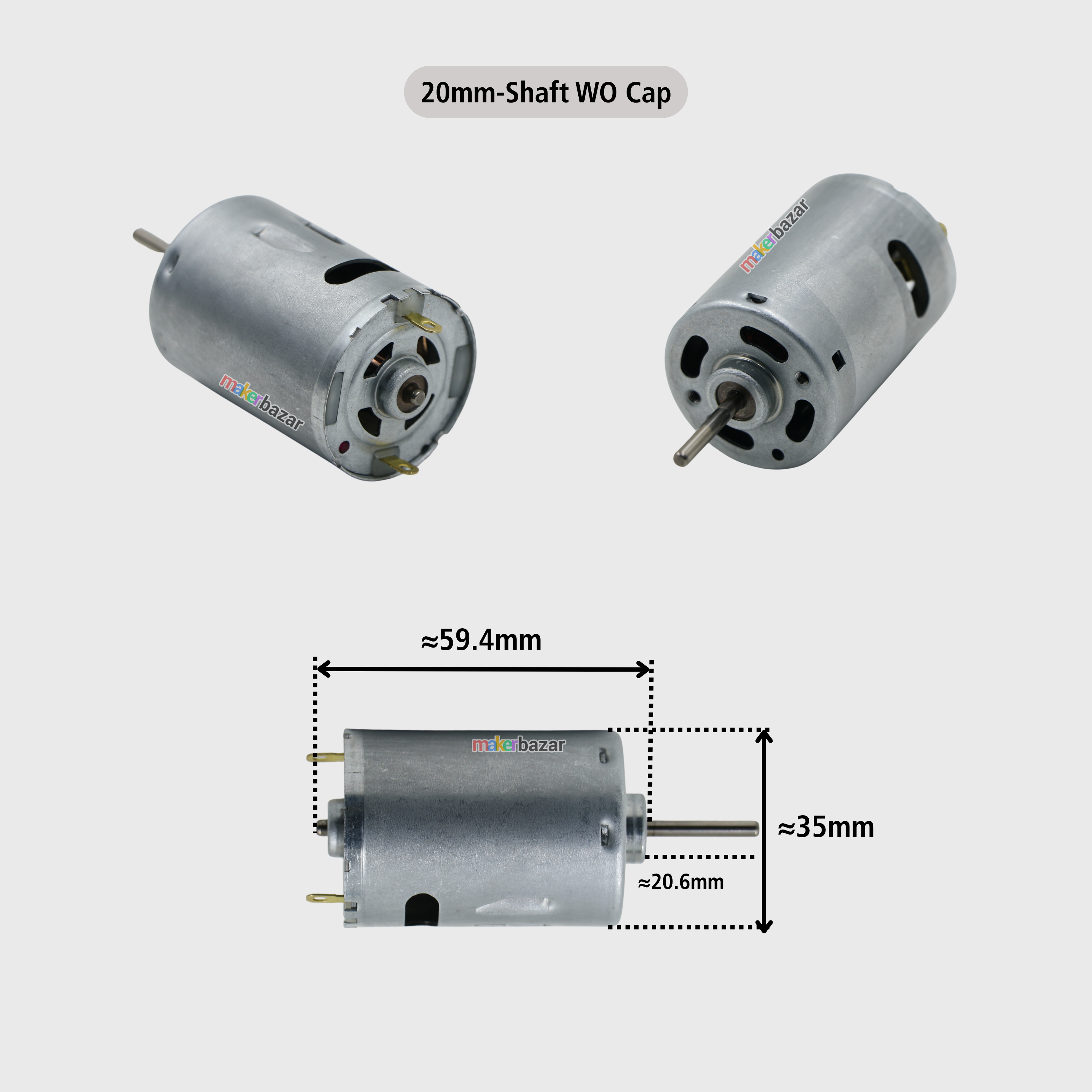 RS-545 High Speed 12VDC Motor