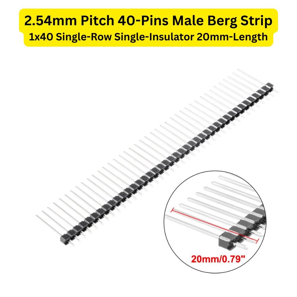 2.54mm 40-Pins Male Berg Strip Connector
