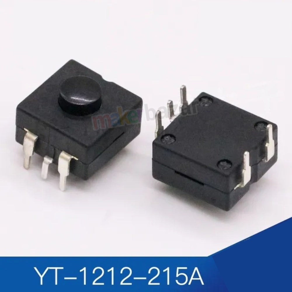 YT-1212 Flashlight Torch Switch Self-Lock Button 12x12mm