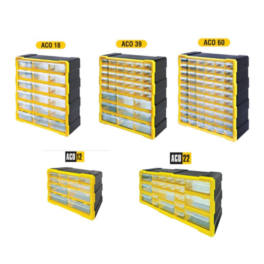 Alkon Component Organizer Storage Cabinet with Drawers & Bins