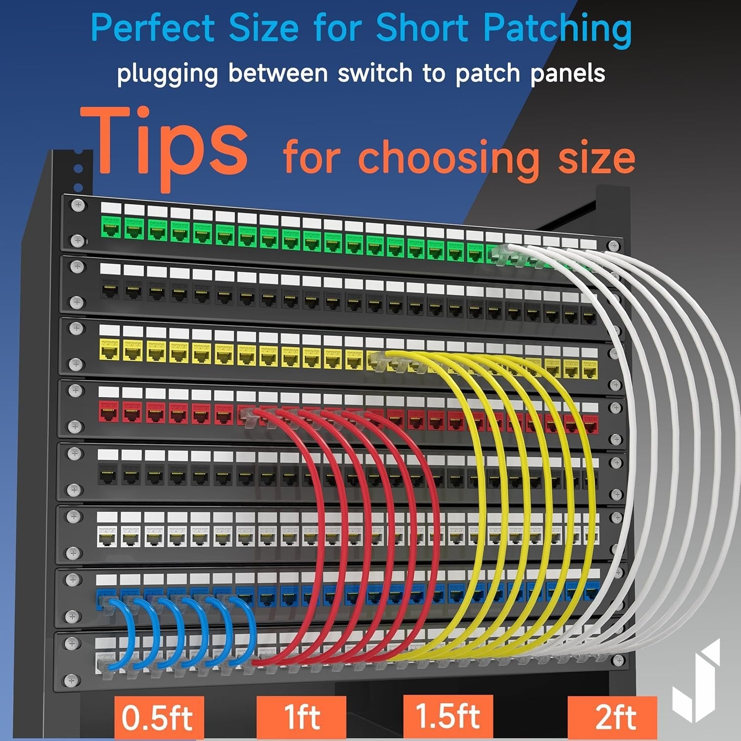 RJ45 CAT6 Ethernet Patch LAN Cable (Random Colors)