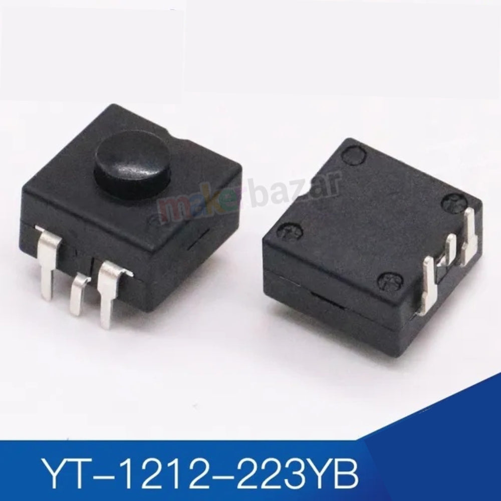 YT-1212 Flashlight Torch Switch Self-Lock Button 12x12mm