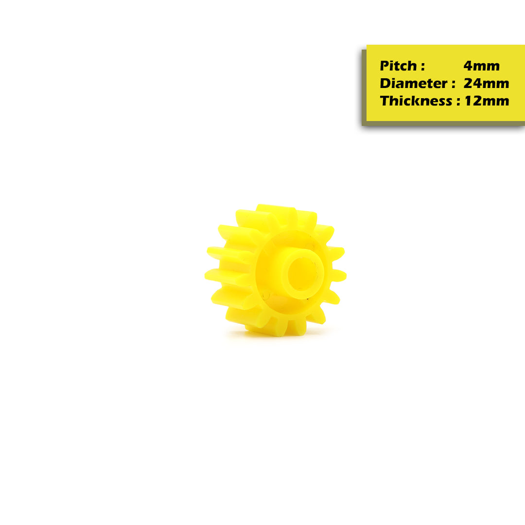 Circular Plastic Wheel Spur Gear (T:12mm)