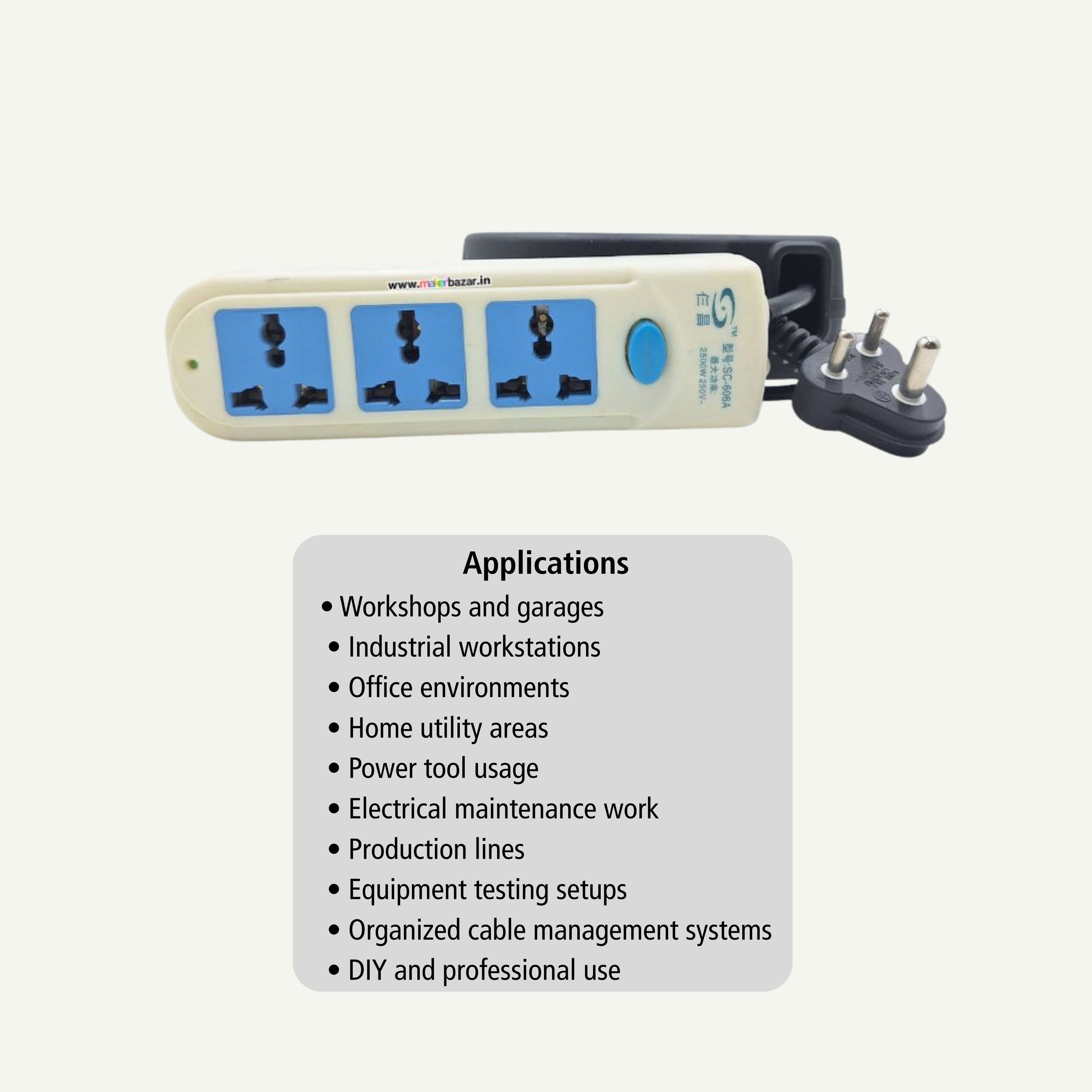 250V Automatic Cable Retraction Reels With Attached Extension