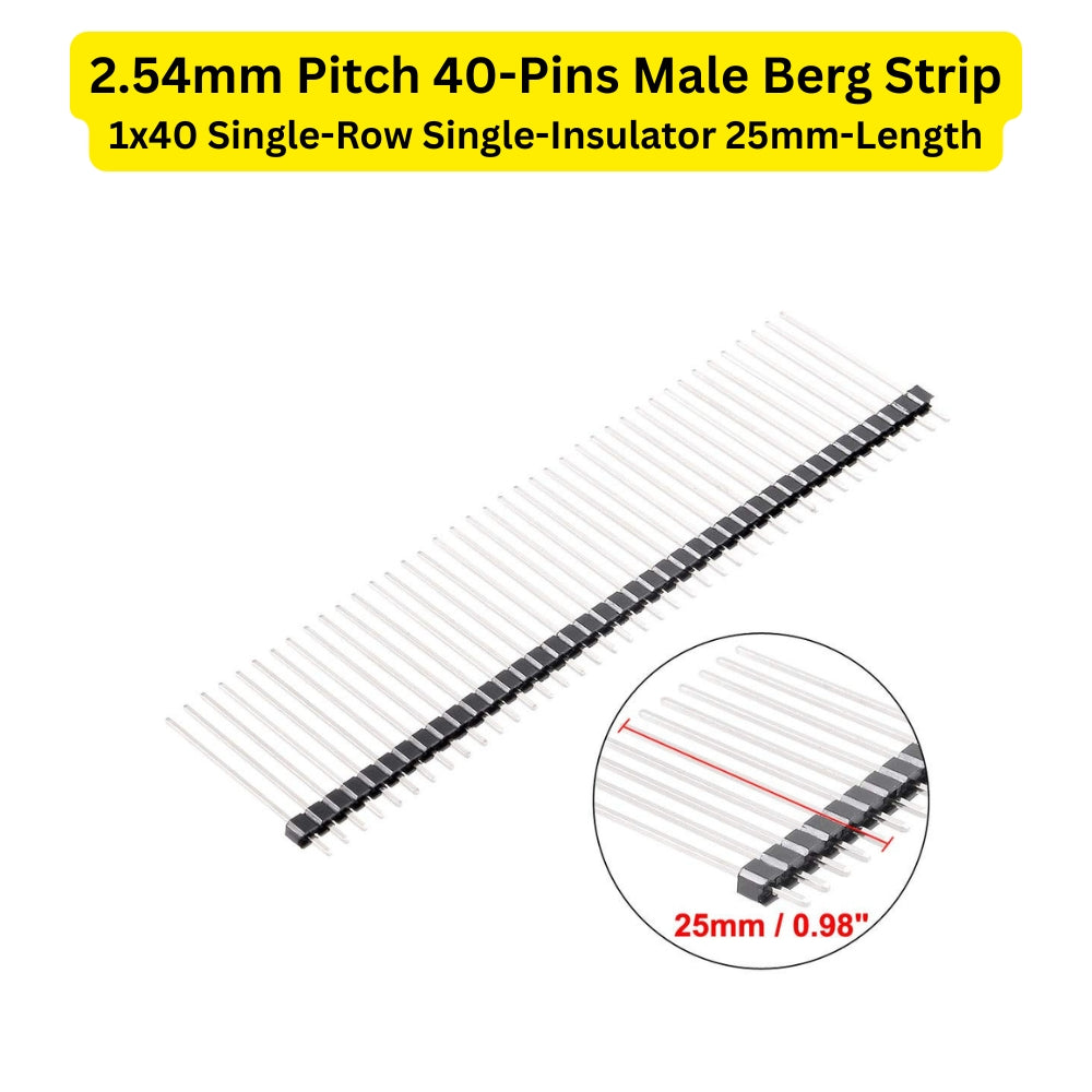 2.54mm 40-Pins Male Berg Strip Connector