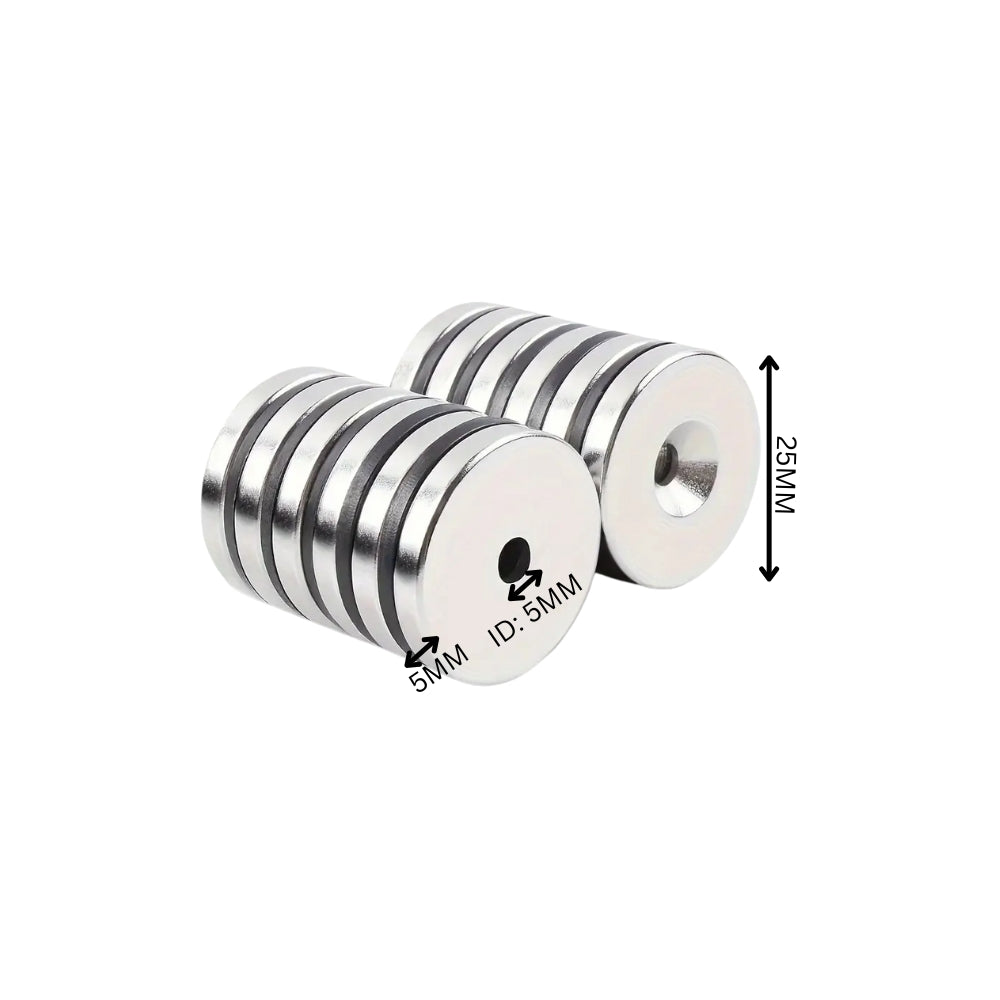 Neodymium Channel Countersunk Ring Magnets