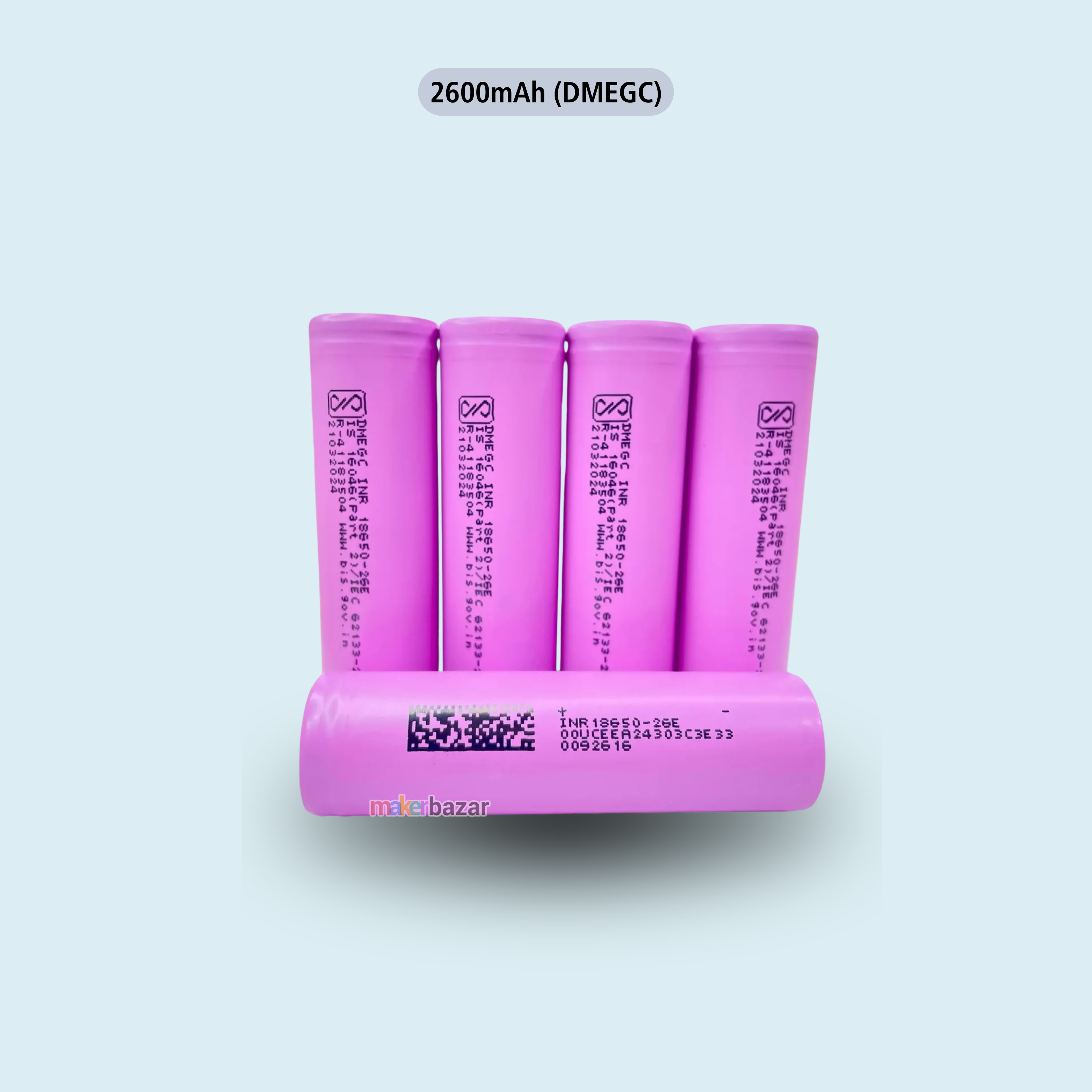 18650 3.7V Lithium-Ion Rechargeable Battery 1C