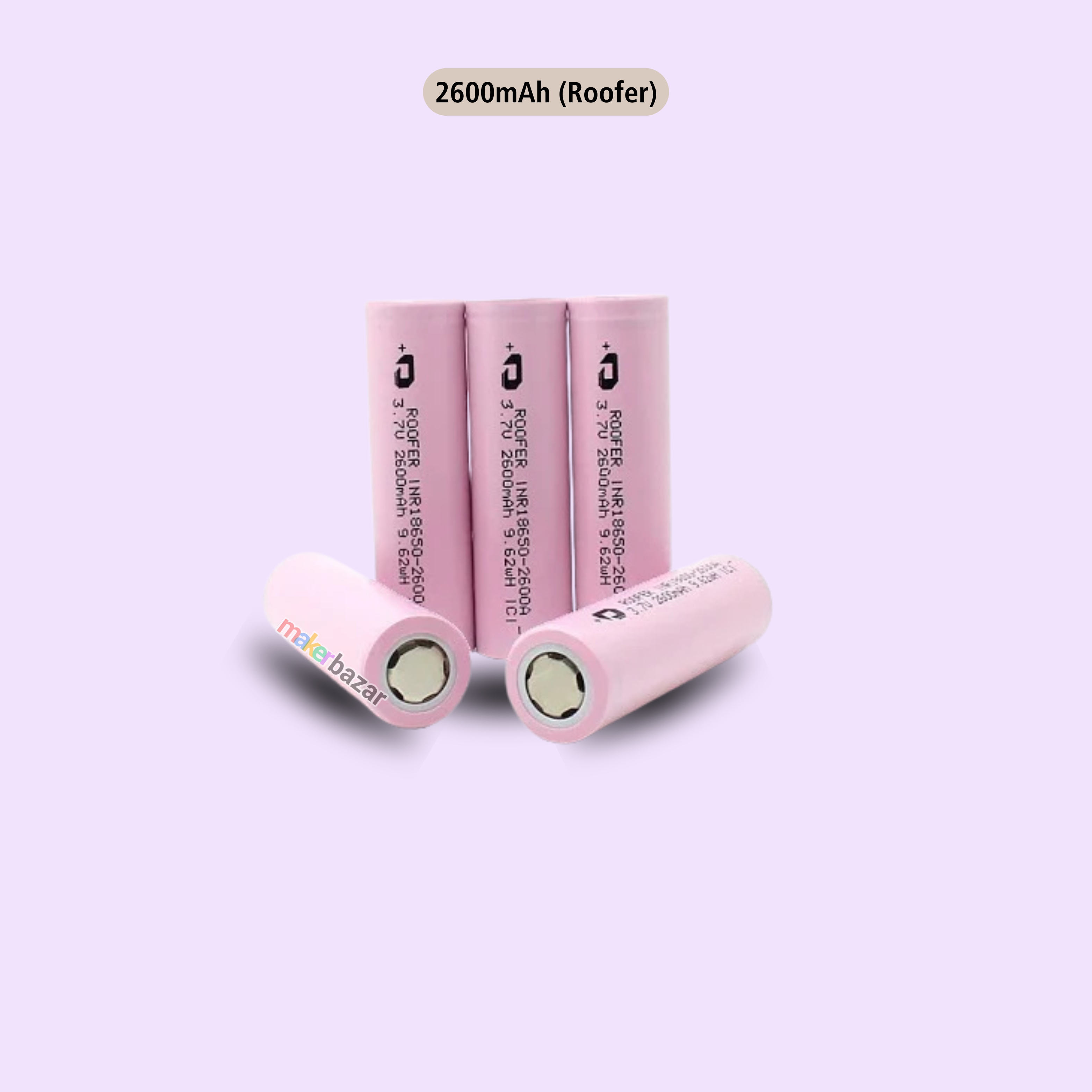 18650 3.7V Lithium-Ion Rechargeable Battery 1C